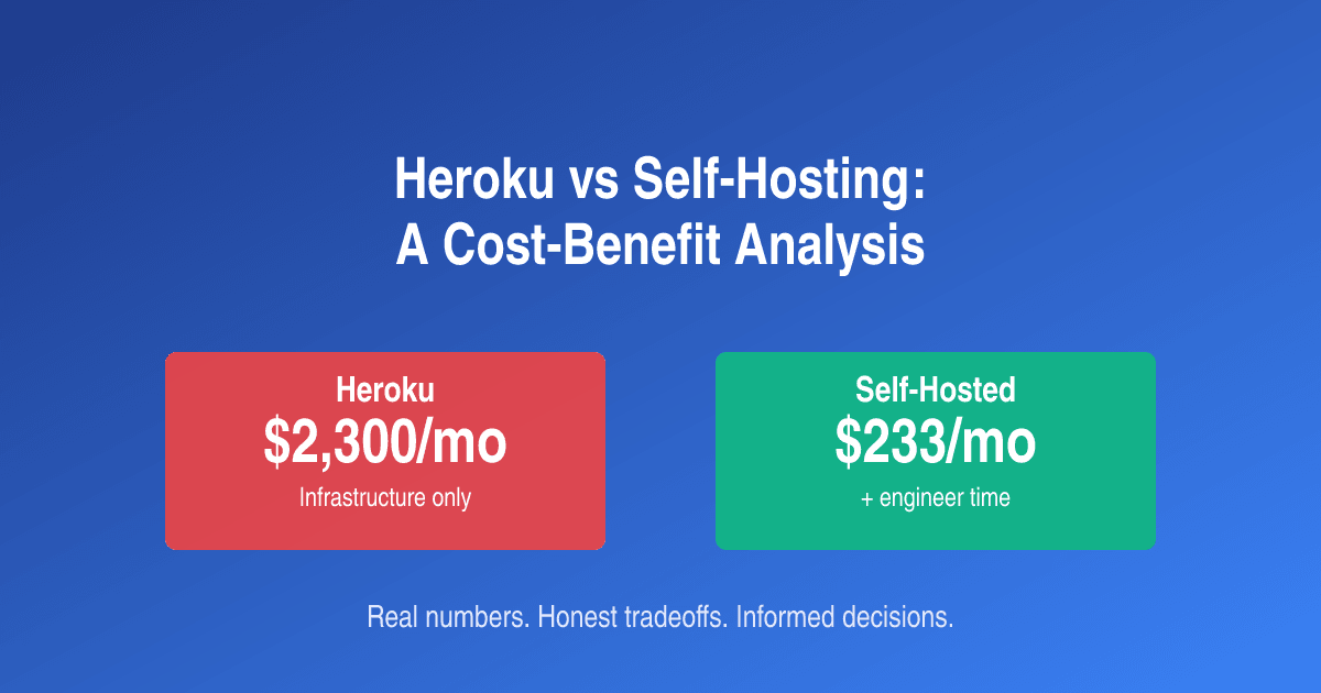 Heroku vs Self-Hosting: A Cost-Benefit Analysis for 2026